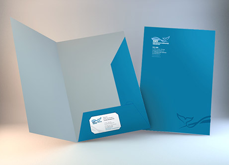 Папка-фолдер c логотипом компании